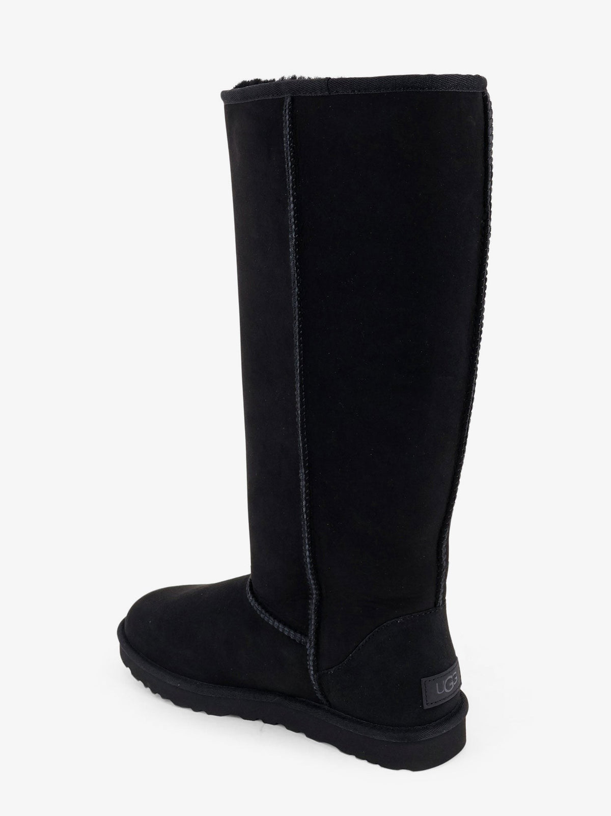 UGG Women's Classic Ultra Tall Suede Boots Black, view 3
