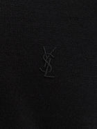 Saint Laurent Men's Classic Wool Polo Shirt Black, view 3