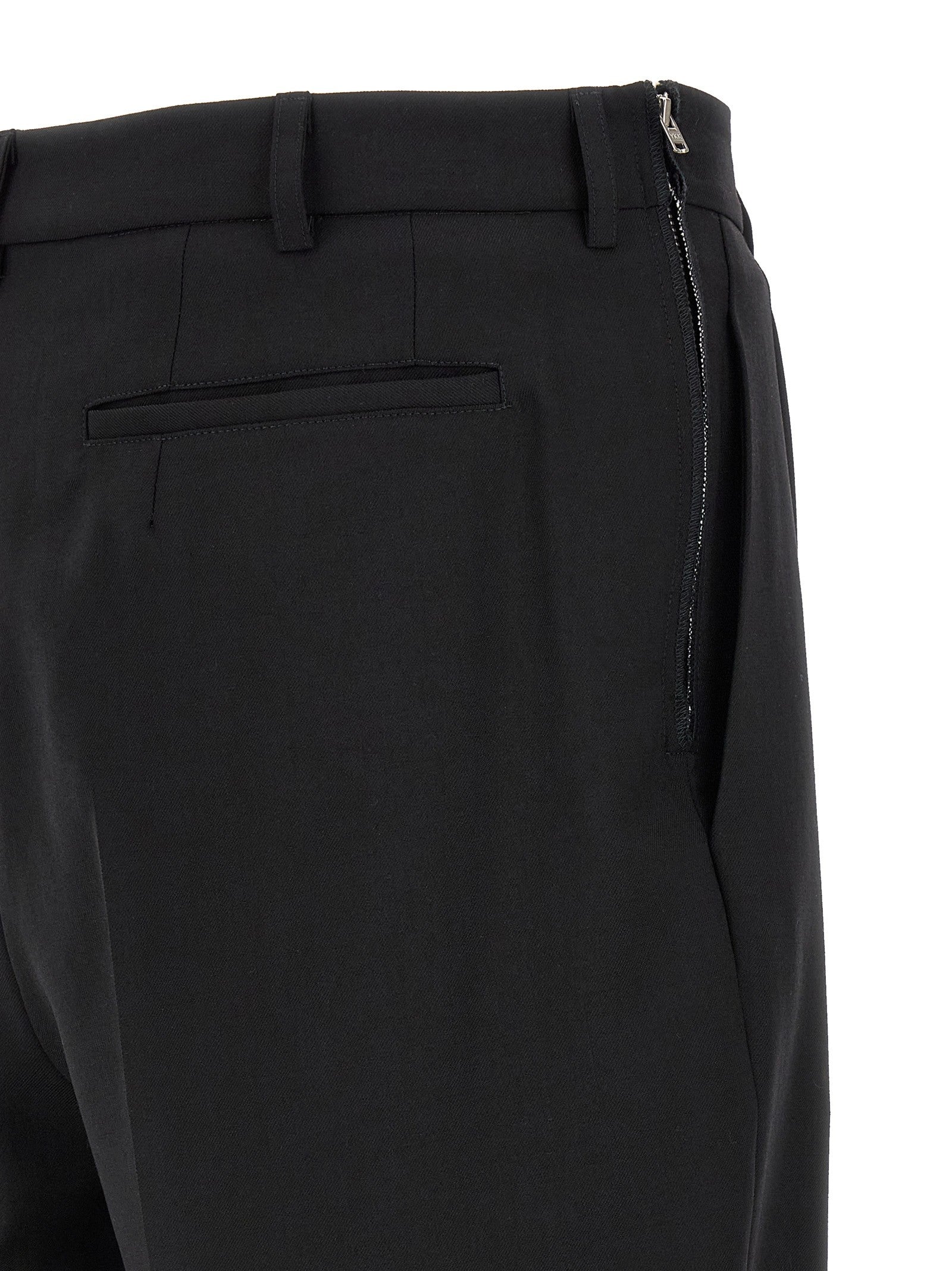 Magliano Classic Zip Double Pince Pants Black