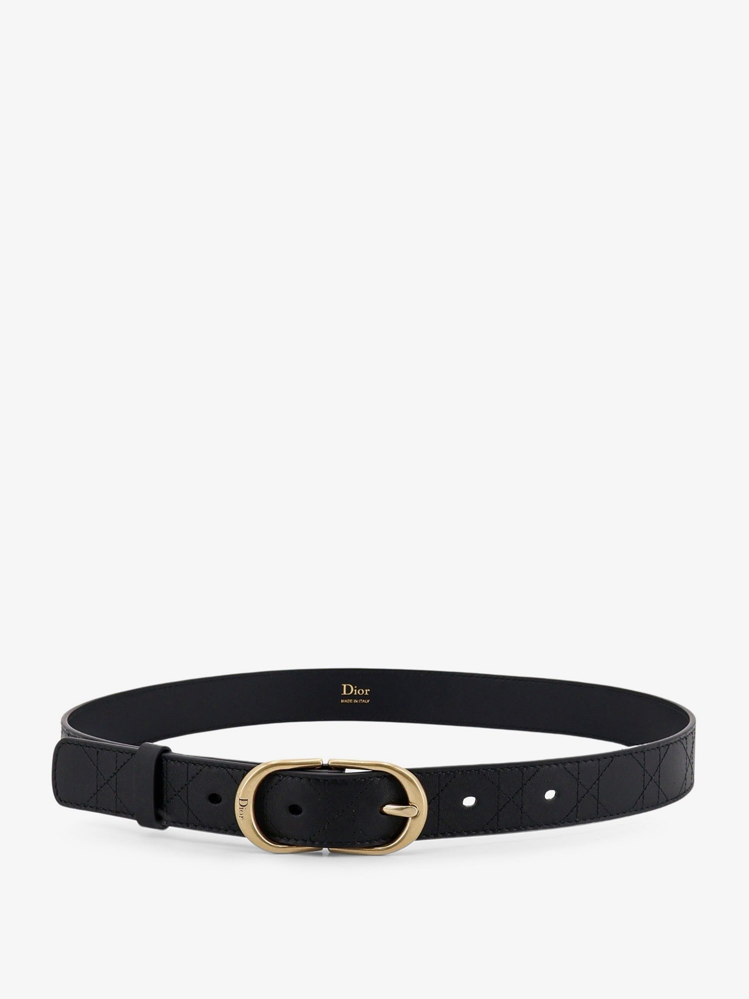 Dior Women's Classy Leather Belt Black