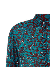 Dries Van Noten Clavelly Shirt Blue