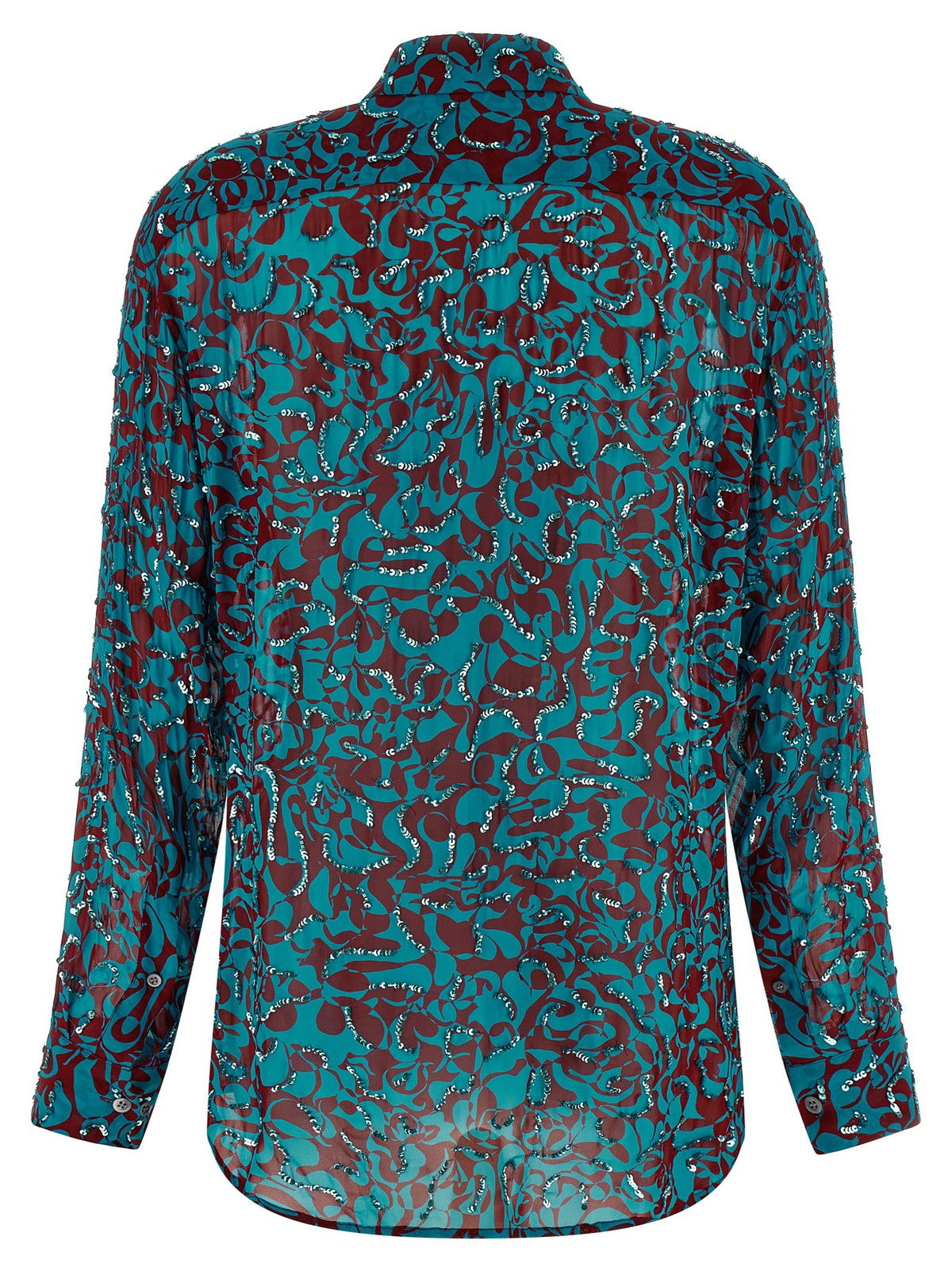 Dries Van Noten Clavelly Shirt Blue