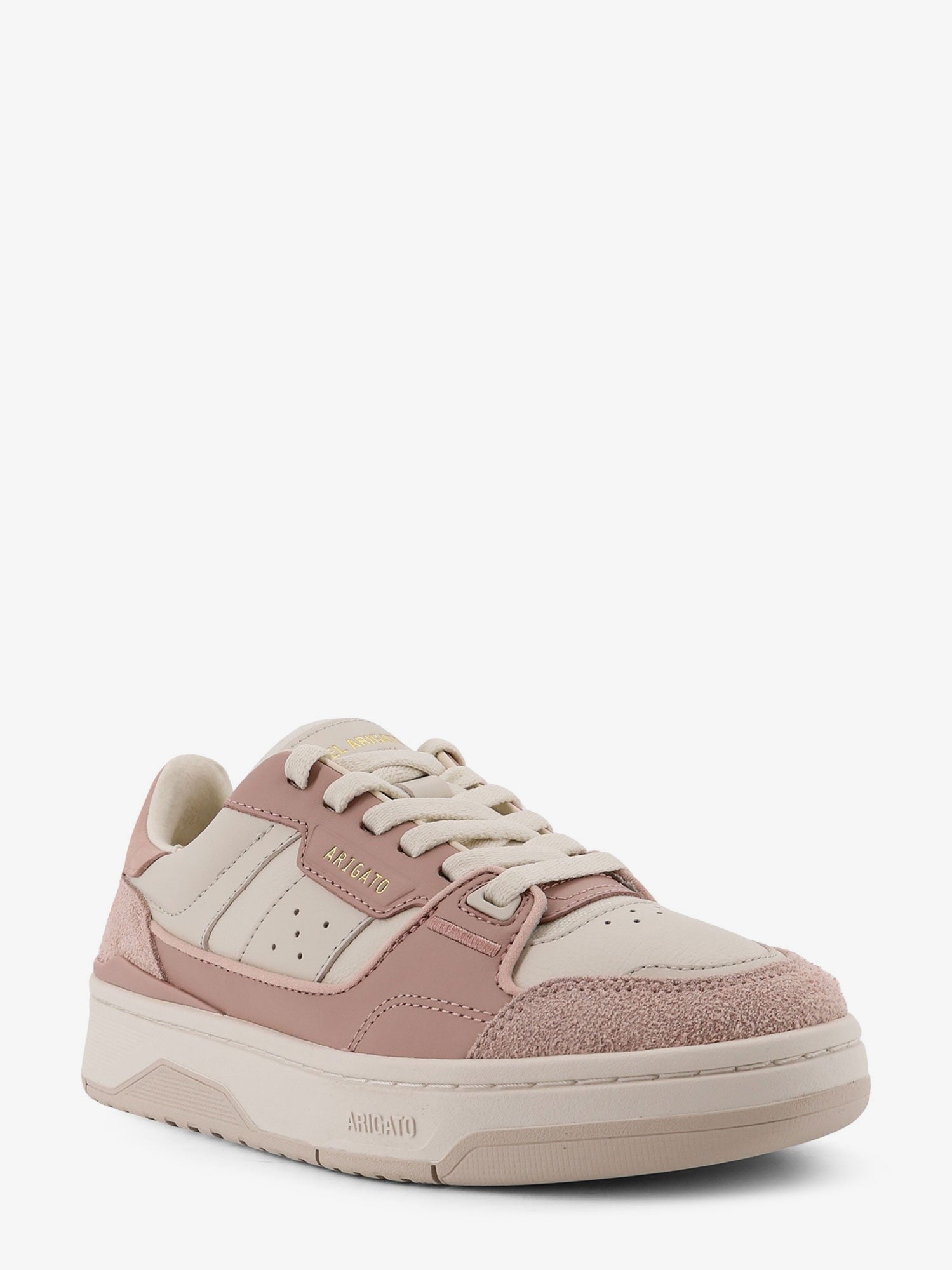 Axel Arigato Women's Clay Low Top Suede and Leather Sneakers Beige Axel Arigato