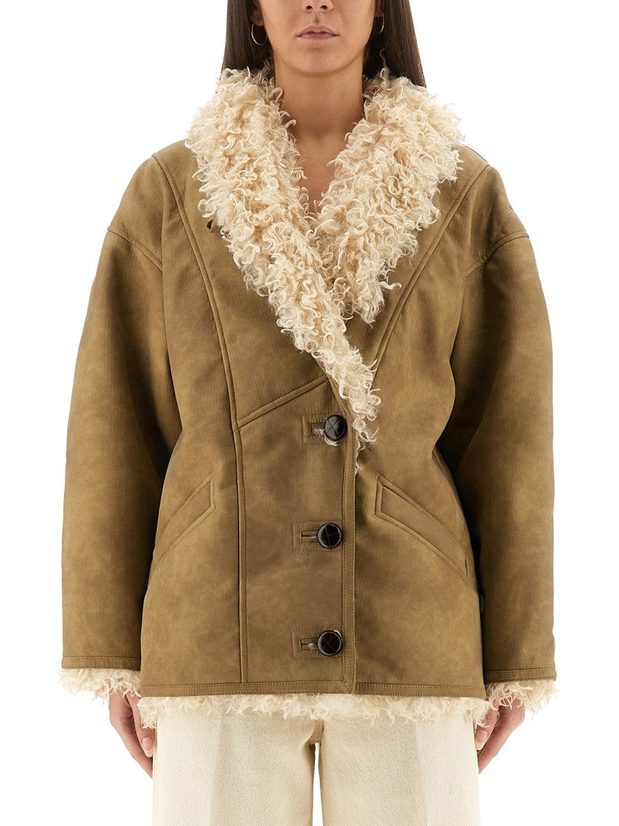 Isabel Marant Étoile Women's Clea Coat Beige