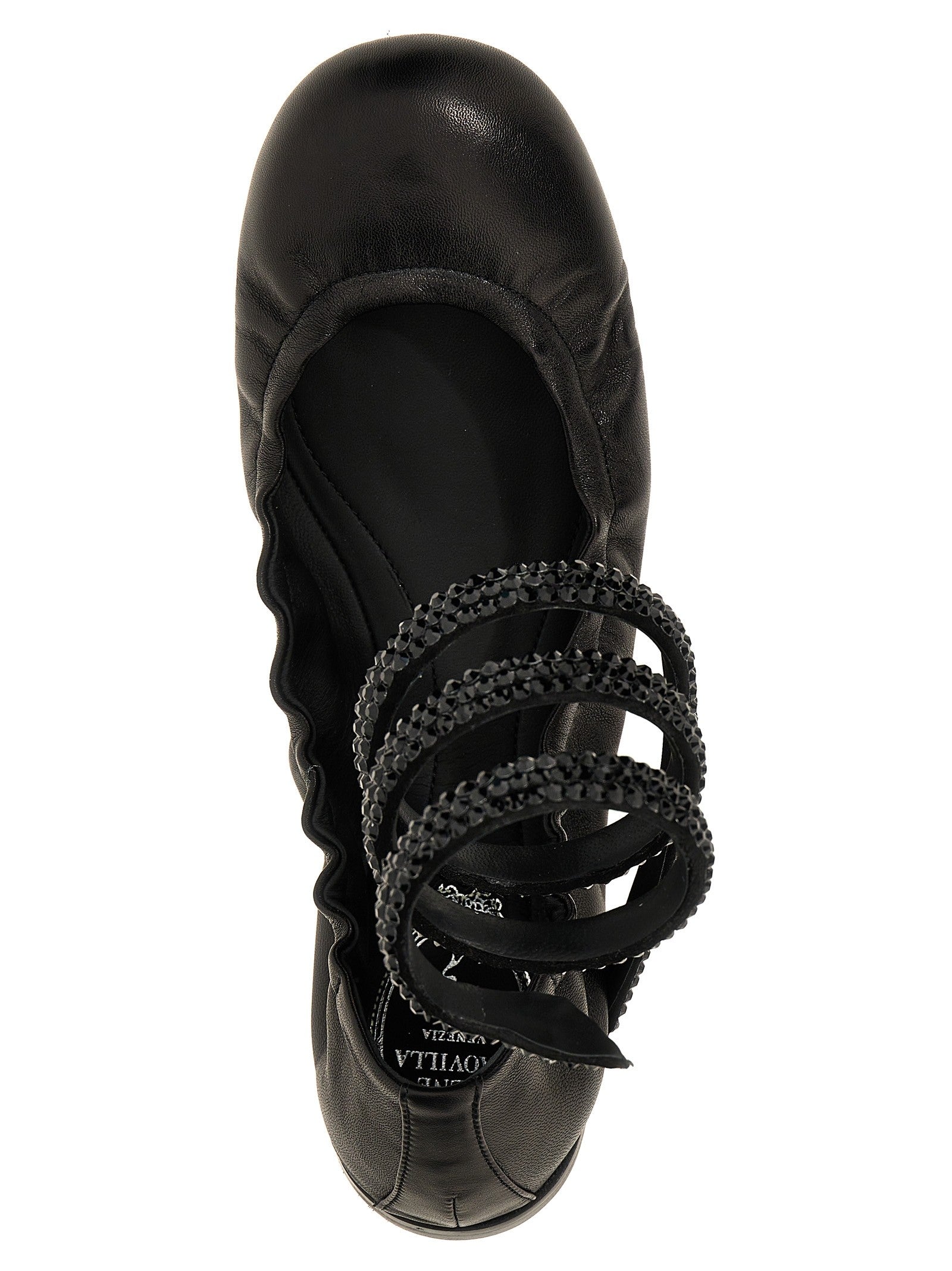 Rene Caovilla Cleo Ballet Flats Black