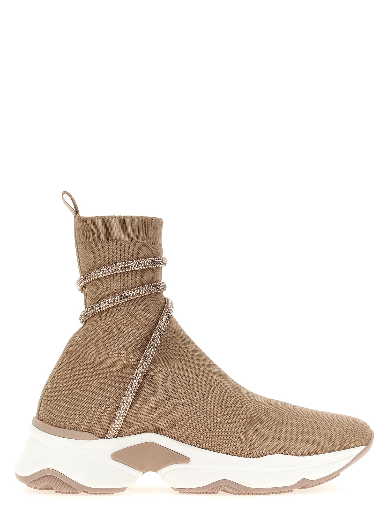 Rene Caovilla Cleo Running Sneakers Beige