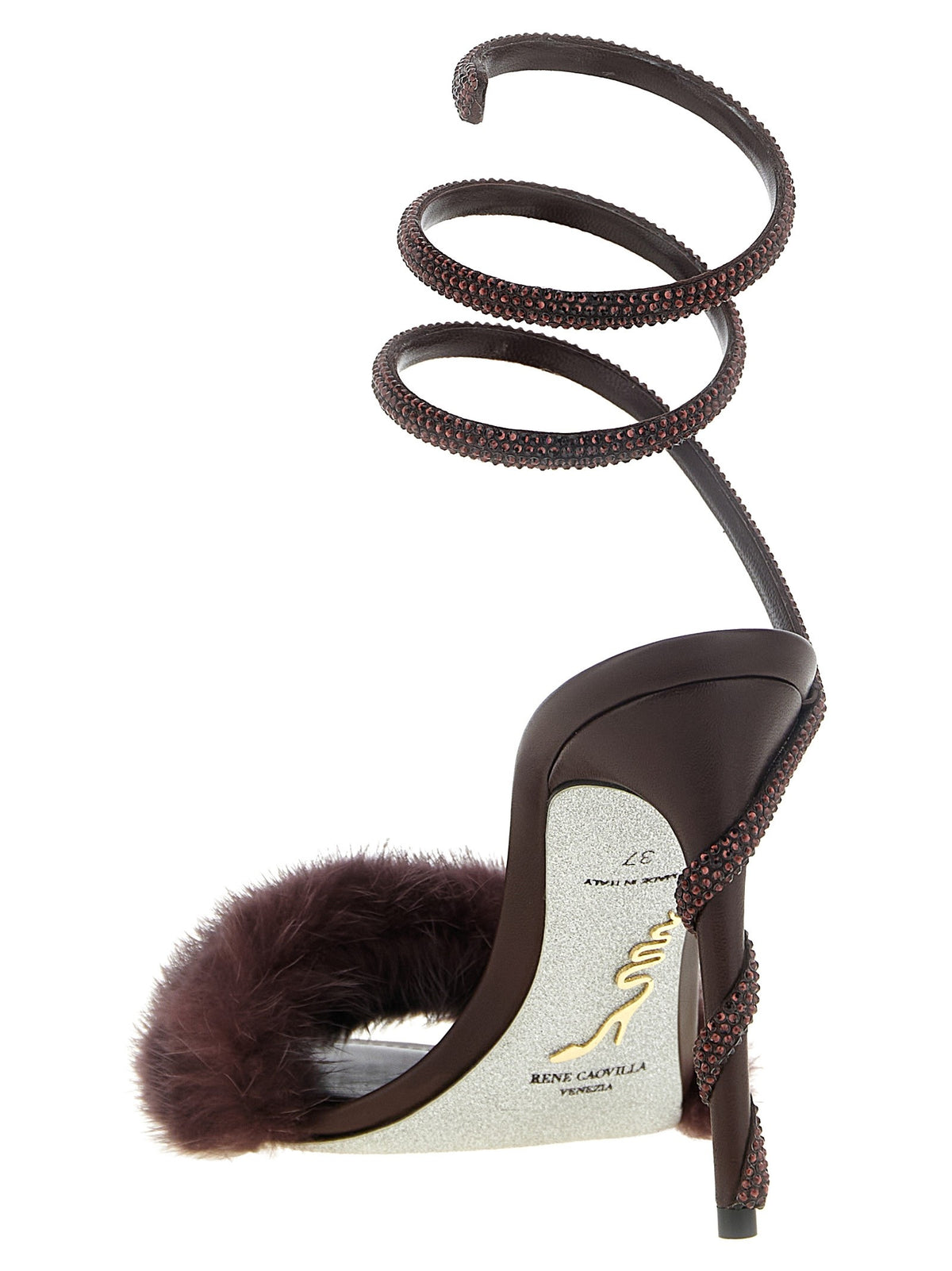 Rene Caovilla Cleo Sandals Red