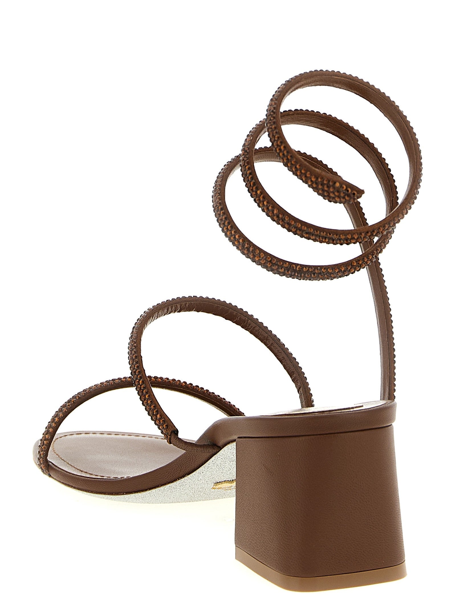 Rene Caovilla Cleo Sandals Brown