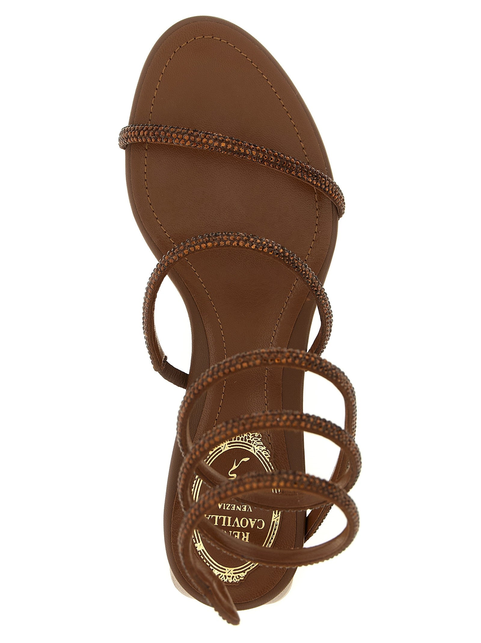 Rene Caovilla Cleo Sandals Brown