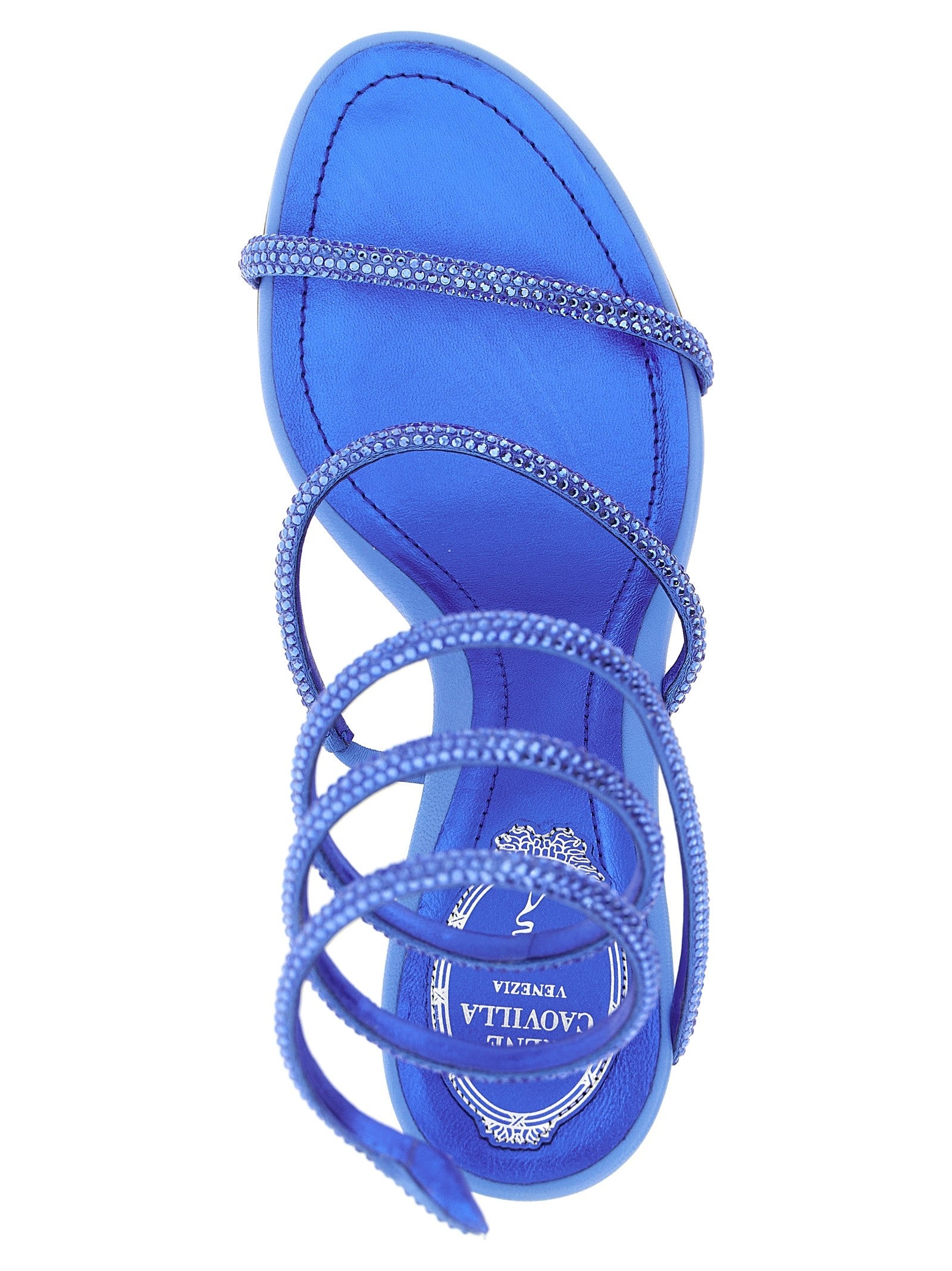 Rene Caovilla Cleo Sandals Blue