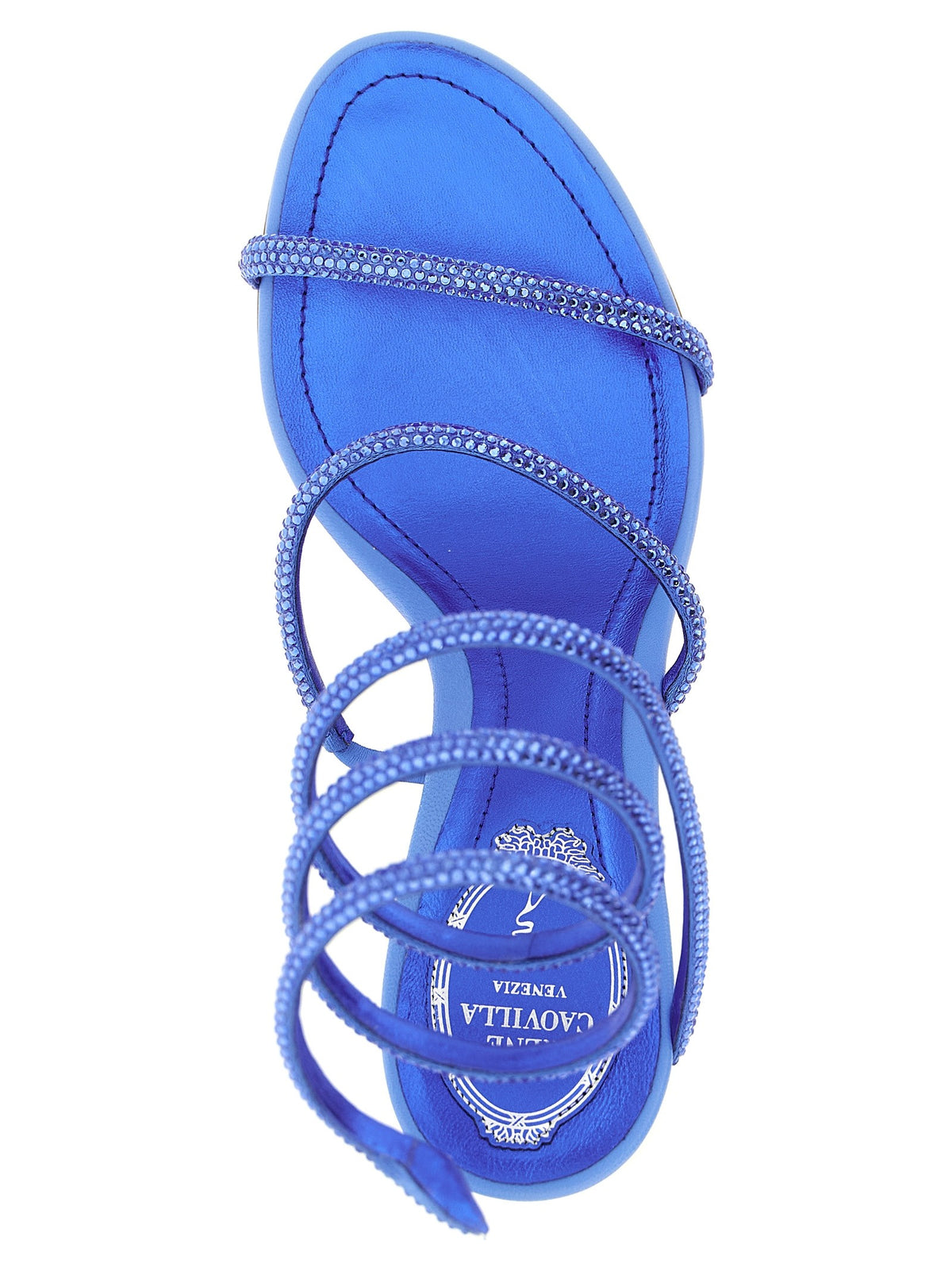 Rene Caovilla Cleo Sandals Blue, view 4