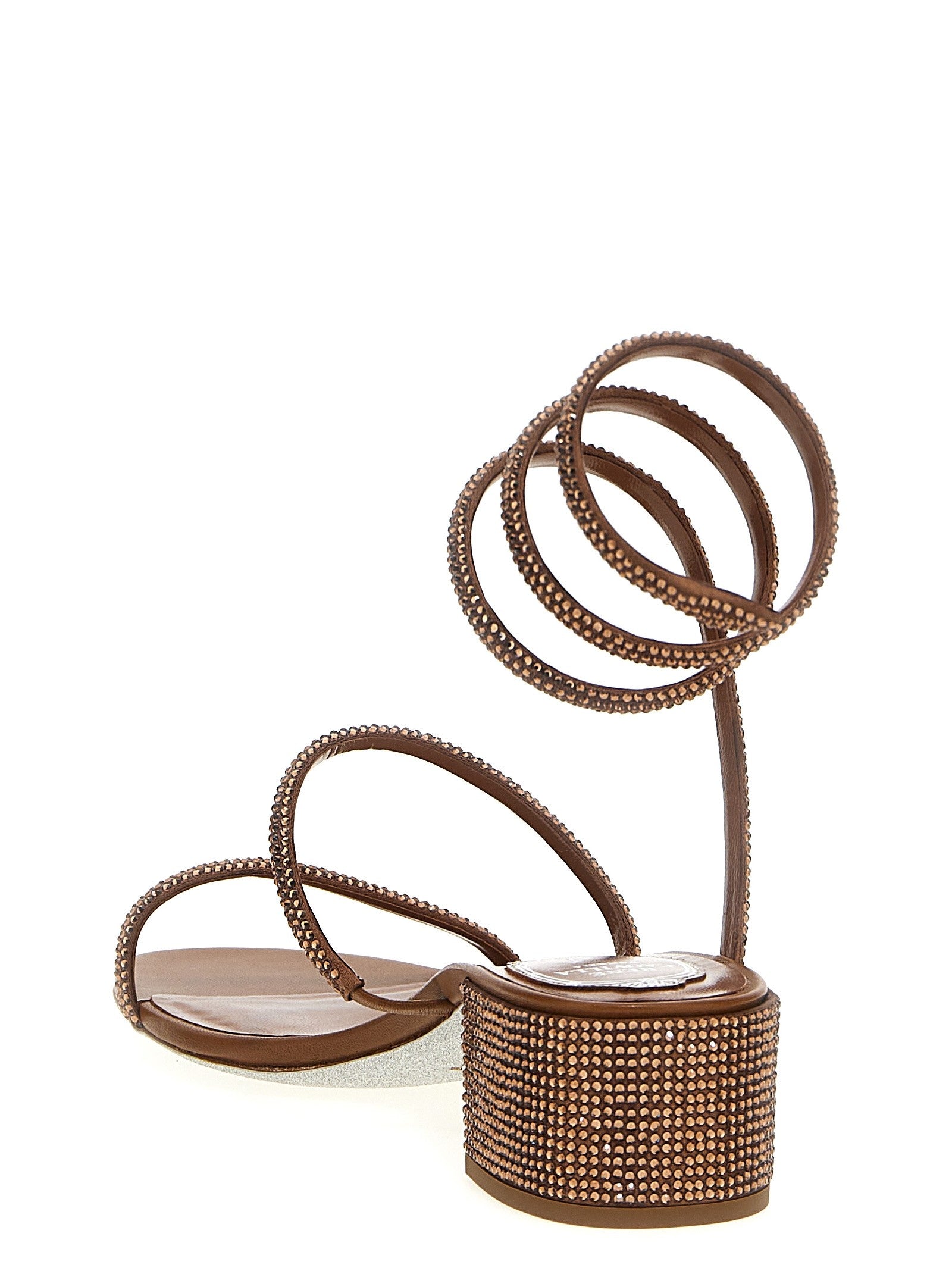 Rene Caovilla Cleo Sandals Brown