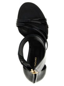 Ferragamo Clethra Sandals Black