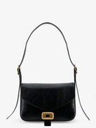 Balenciaga Women's Clicca Arena Leather Medium Shoulder Bag Black