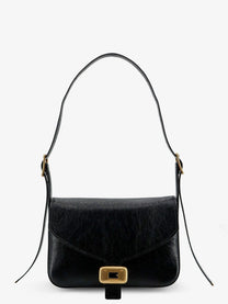 Balenciaga Women's Clicca Arena Leather Medium Shoulder Bag Black