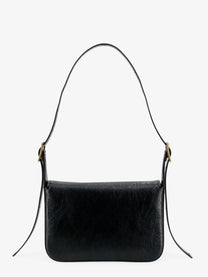 Balenciaga Women's Clicca Arena Leather Medium Shoulder Bag Black, view 3