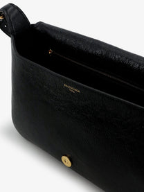 Balenciaga Women's Clicca Arena Leather Medium Shoulder Bag Black, view 5