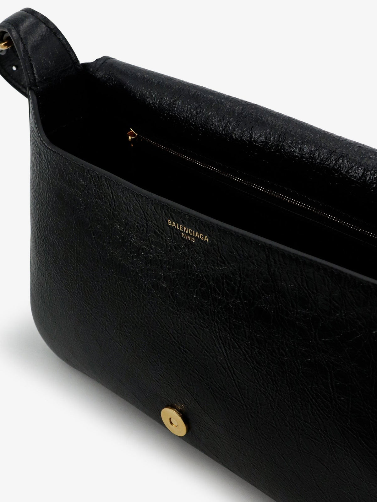 Balenciaga Women's Clicca Arena Leather Medium Shoulder Bag Black, view 5