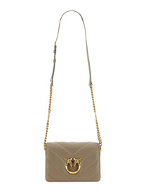 Pinko Women's Click Mini Love Bag Beige Pinko
