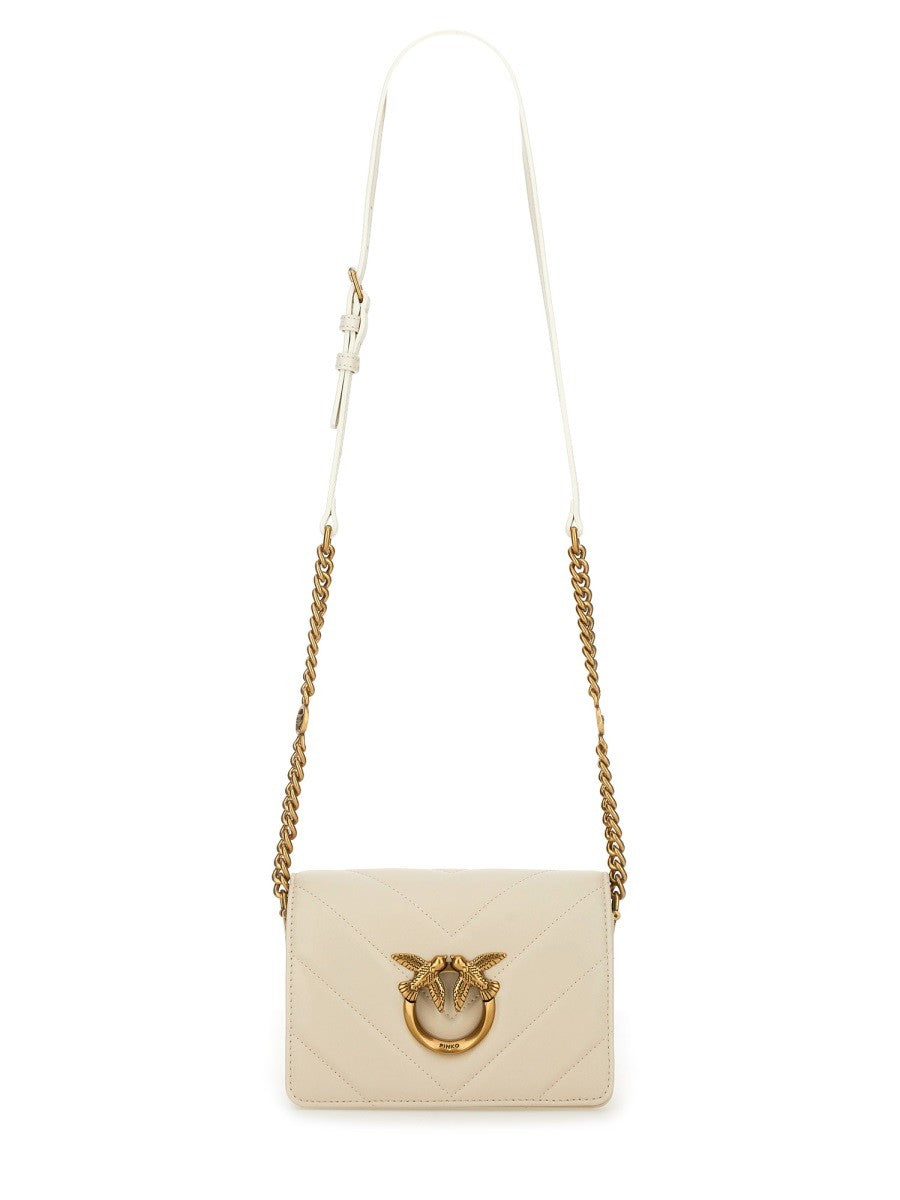Pinko Women's Click Mini Love Bag White Pinko
