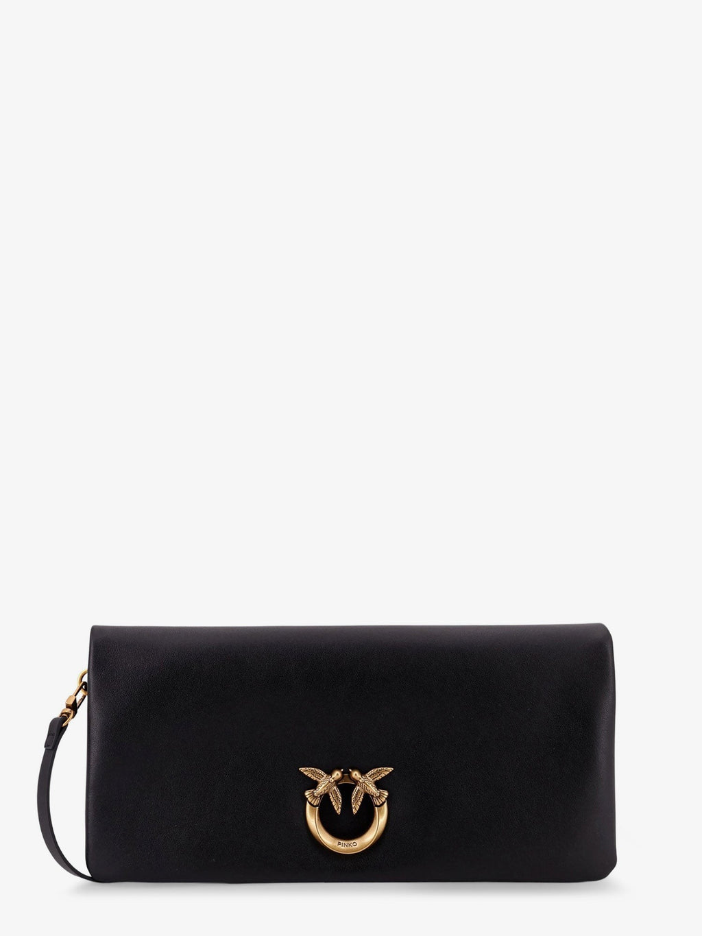 Pinko Women's Medium Love Click Soft Horizontal Clutch Bag Black