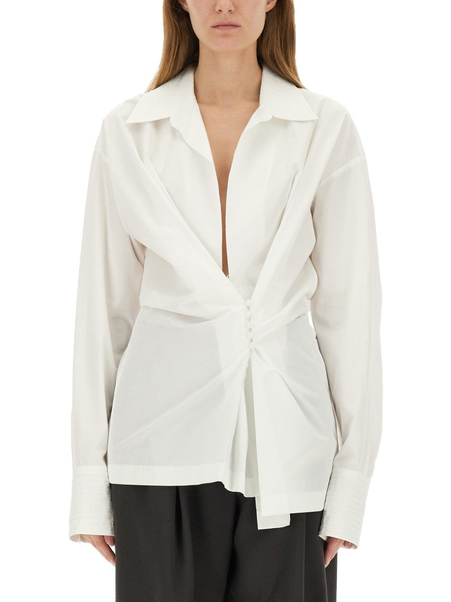 Dries Van Noten Women's Clickys Shirt White Dries Van Noten