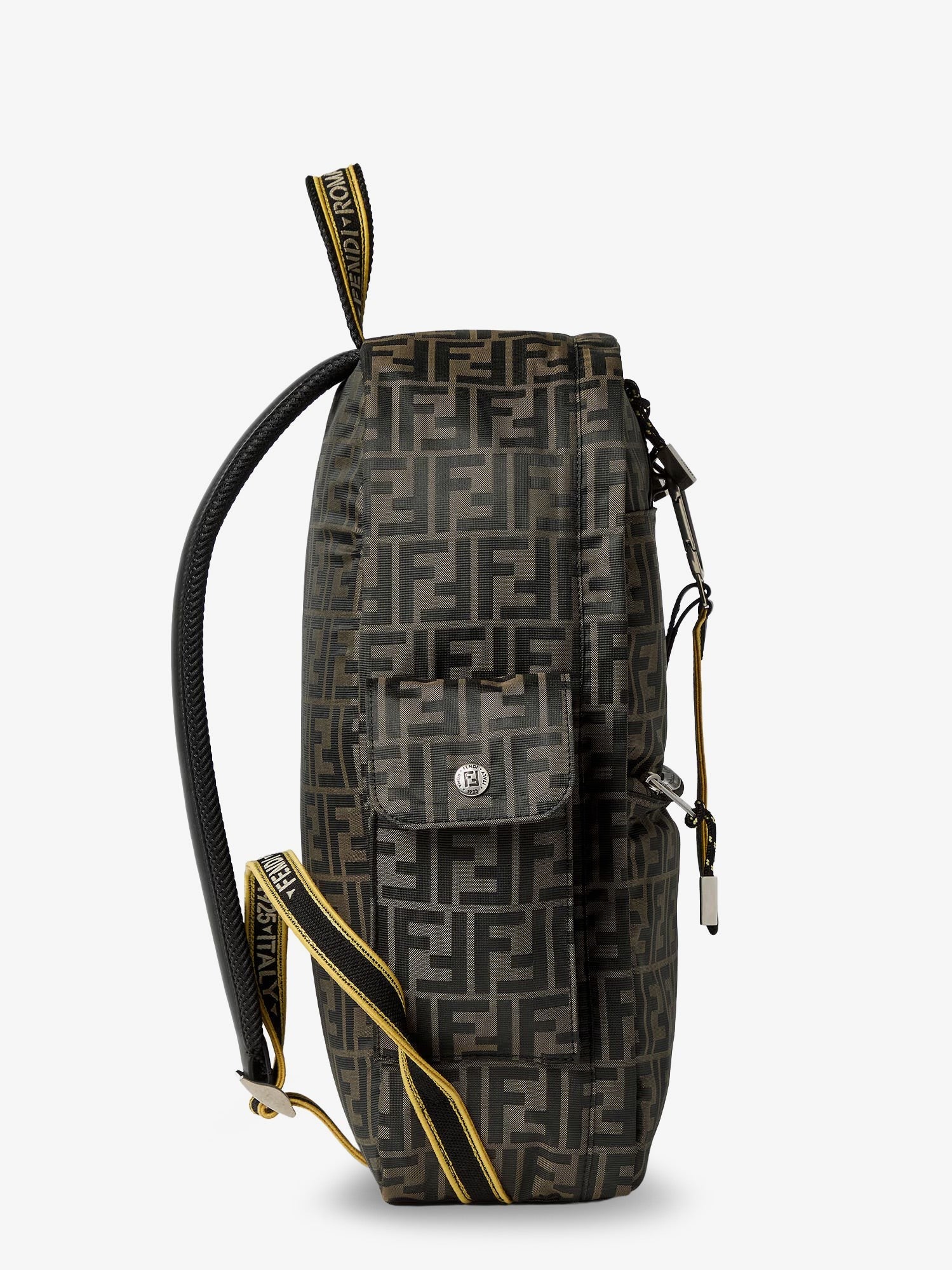 Fendi Men's Climb FF Zucca Technical Fabric Backpack Black