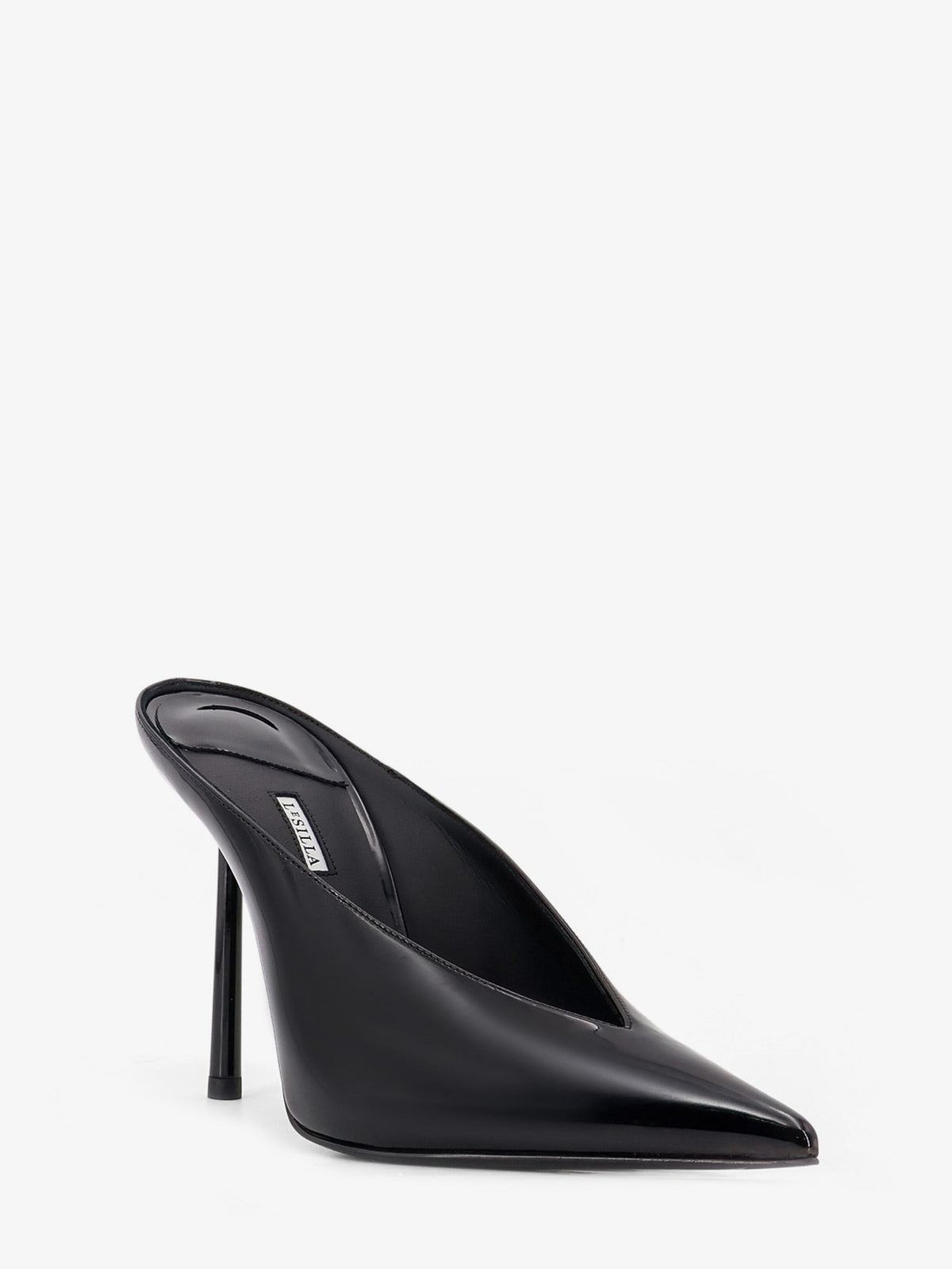 Le Silla Women's Clivage Patent Leather Sabot Black