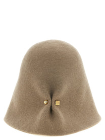JACQUEMUS Cloche Hat Beige, view 3