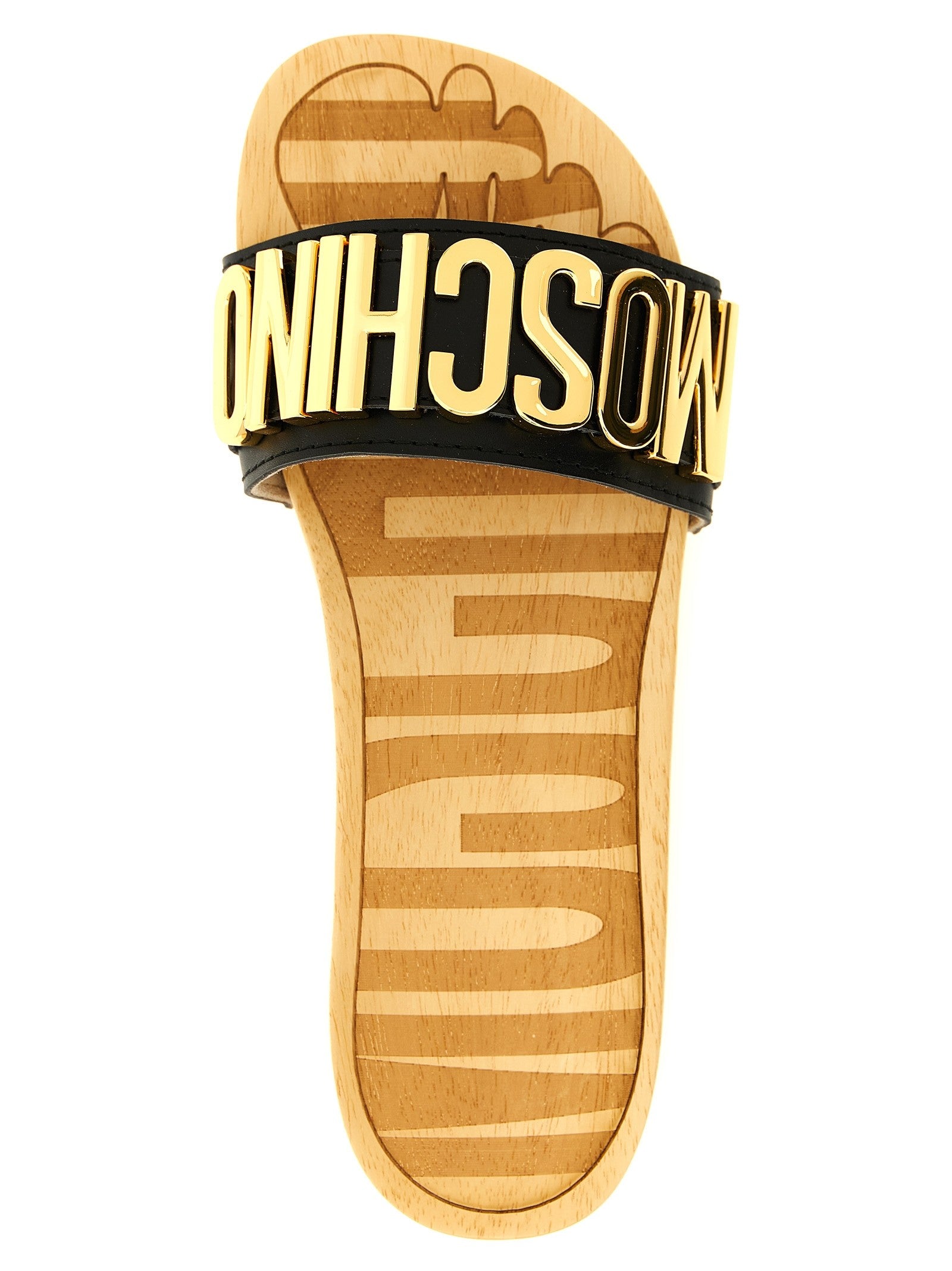 Moschino Clog Sandals Black