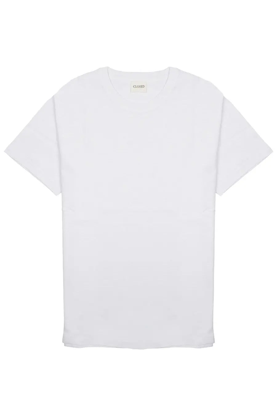 Closed men’s shirt classic in cotone white is a white minimalist cotton t-shirt with a crew neck and short sleeves
