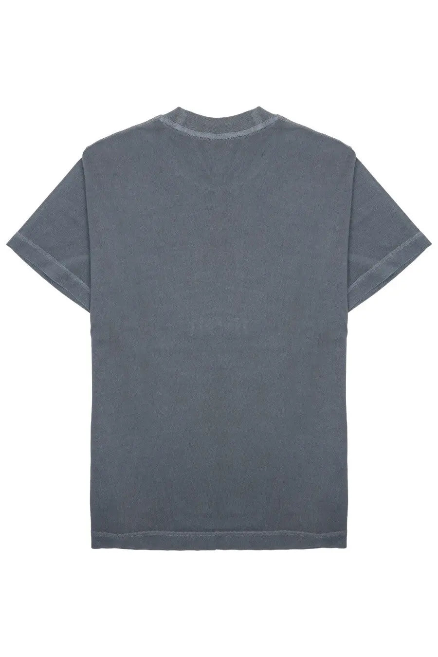 Closed men’s shirt con grey plain dark gray cotton t-shirt with relaxed fit and subtle stitching details
