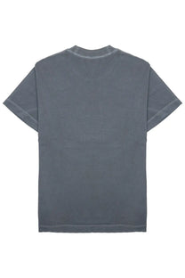 Closed men’s shirt con grey plain dark gray cotton t-shirt with relaxed fit and subtle stitching details