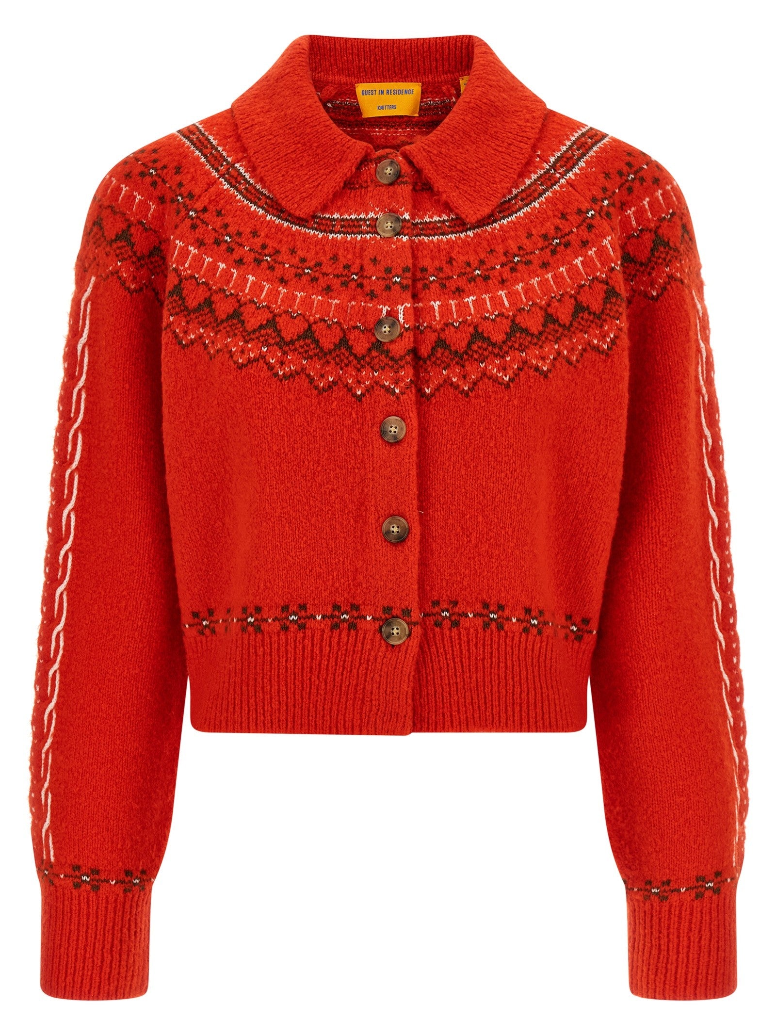 Guest In Residence Cloud Chalet Cardigan Red