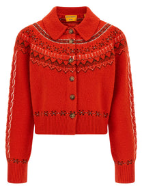 Guest In Residence Cloud Chalet Cardigan Red