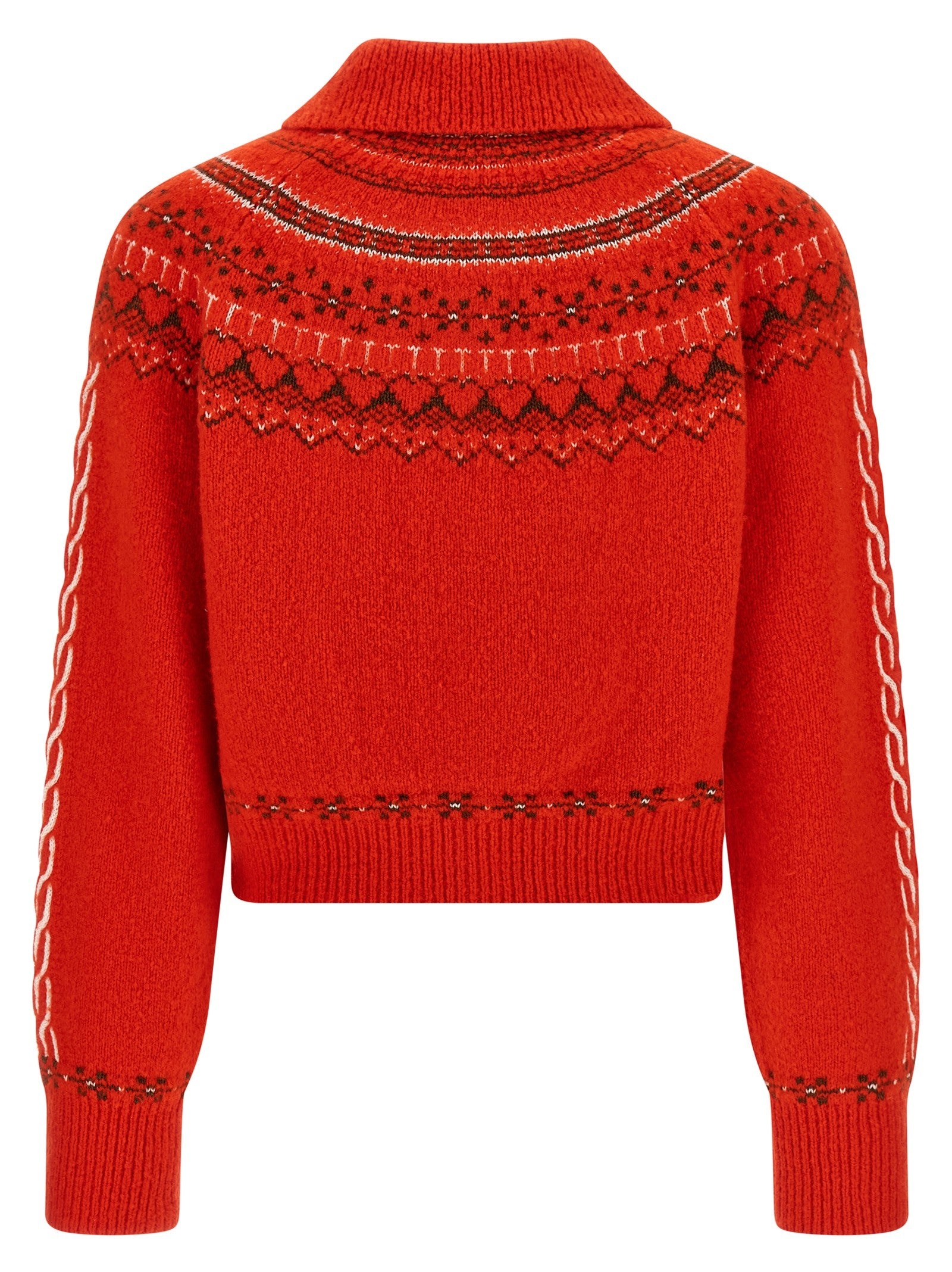 Guest In Residence Cloud Chalet Cardigan Red