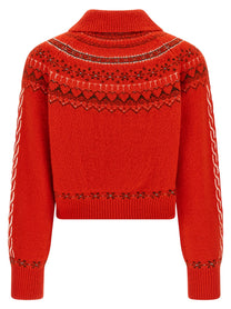 Guest In Residence Cloud Chalet Cardigan Red