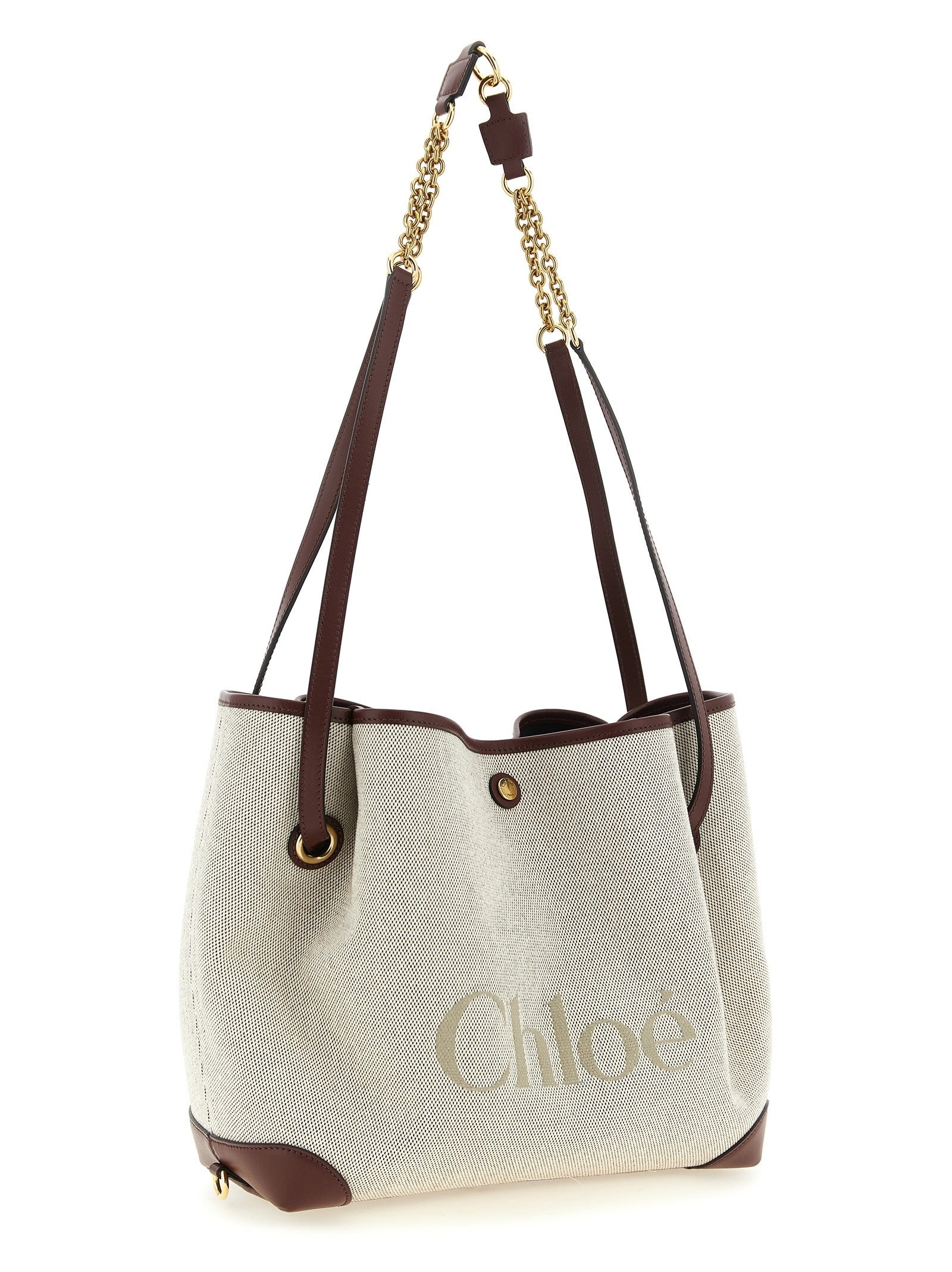 Chloé Clover Shoulder Bag White