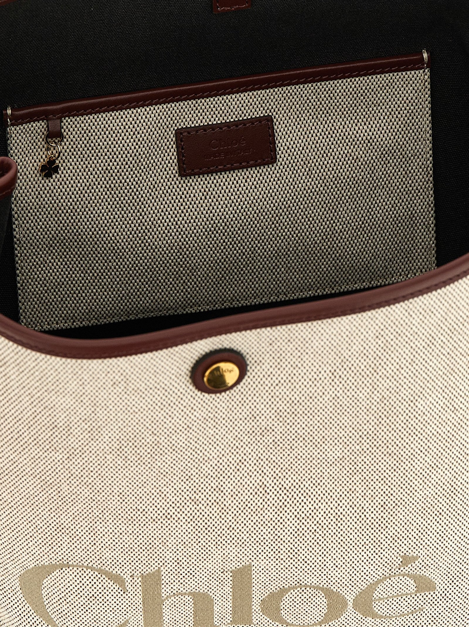 Chloé Clover Shoulder Bag White