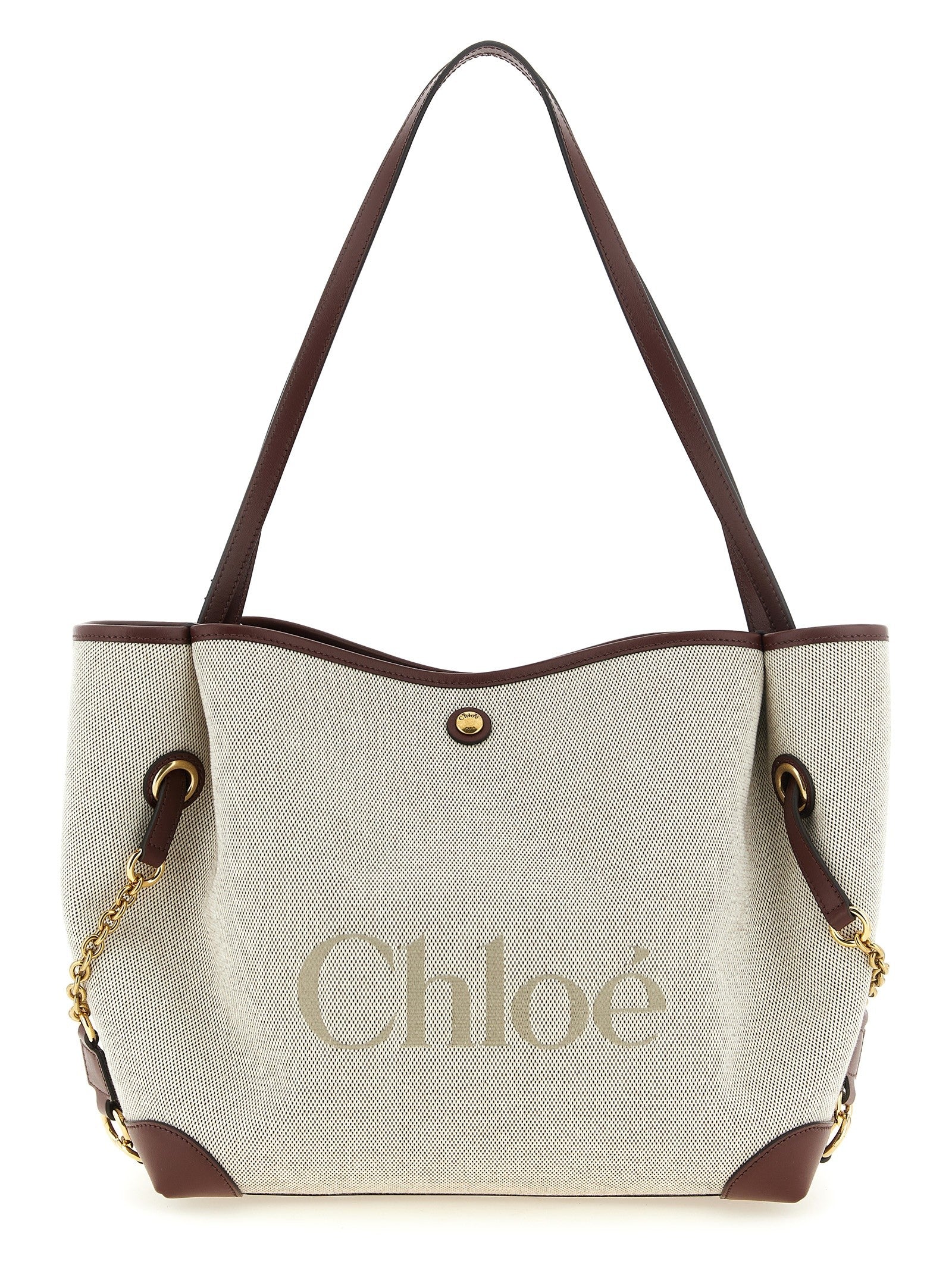 Chloé Clover Shoulder Bag White