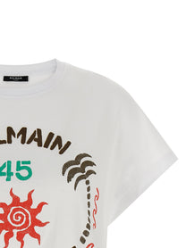 Balmain Club Print Shirt White