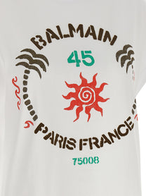 Balmain Club Print Shirt White