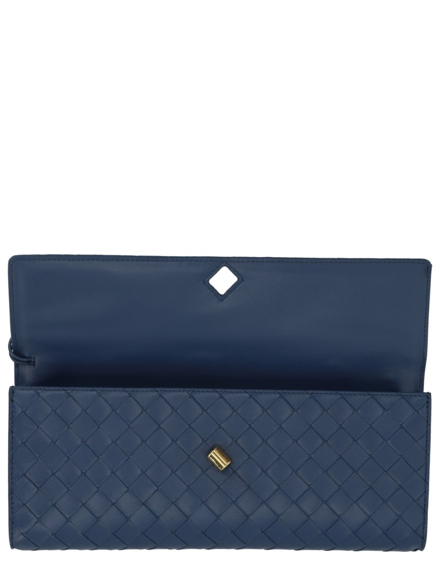 Bottega Veneta Women's Clutch Andiamo Blue
