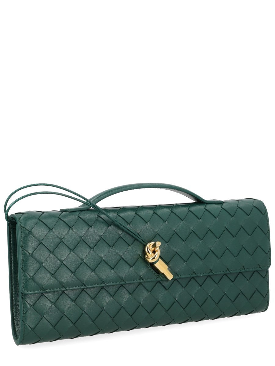 Bottega Veneta Women's Clutch Andiamo Green