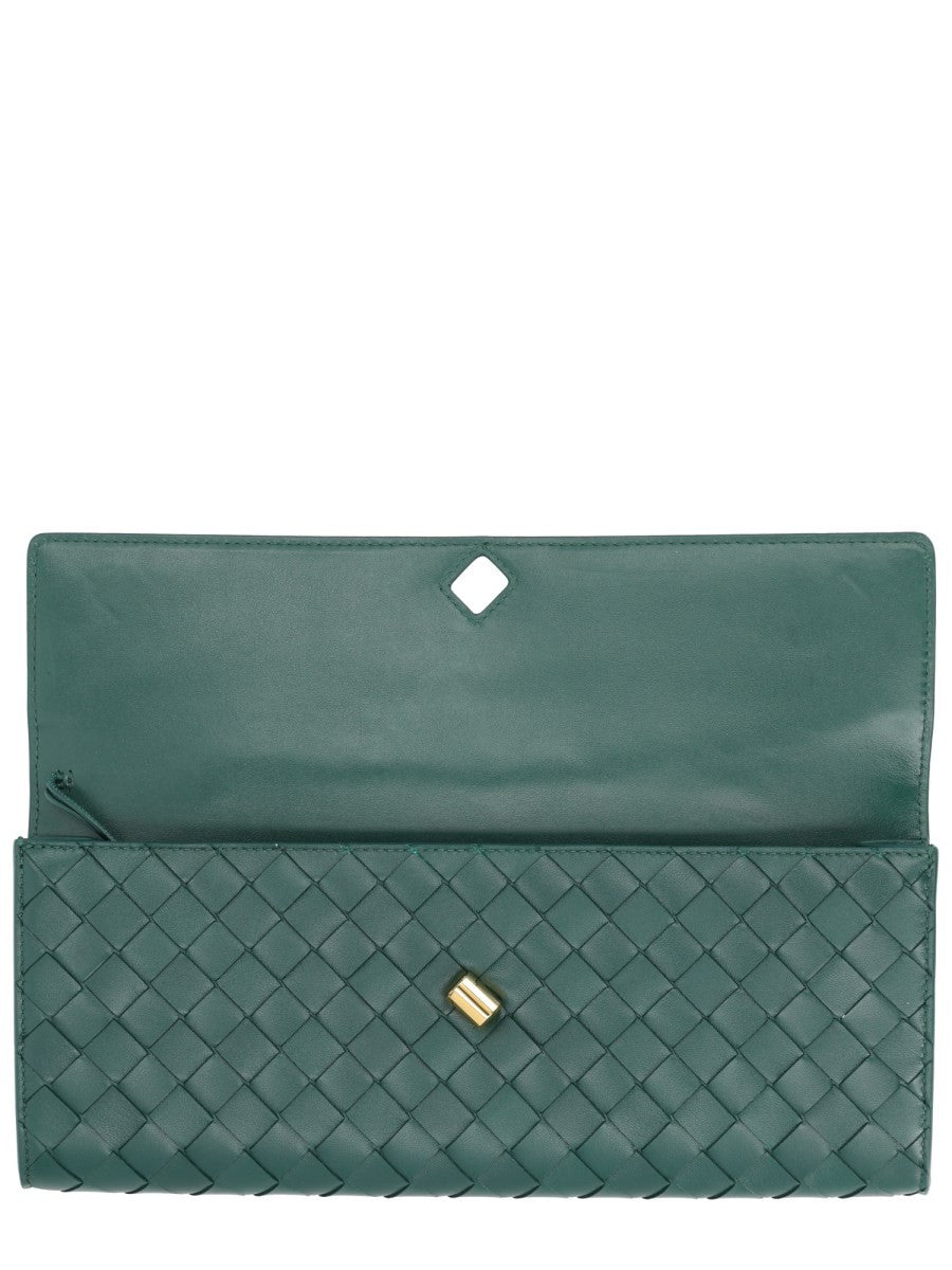Bottega Veneta Women's Clutch Andiamo Green