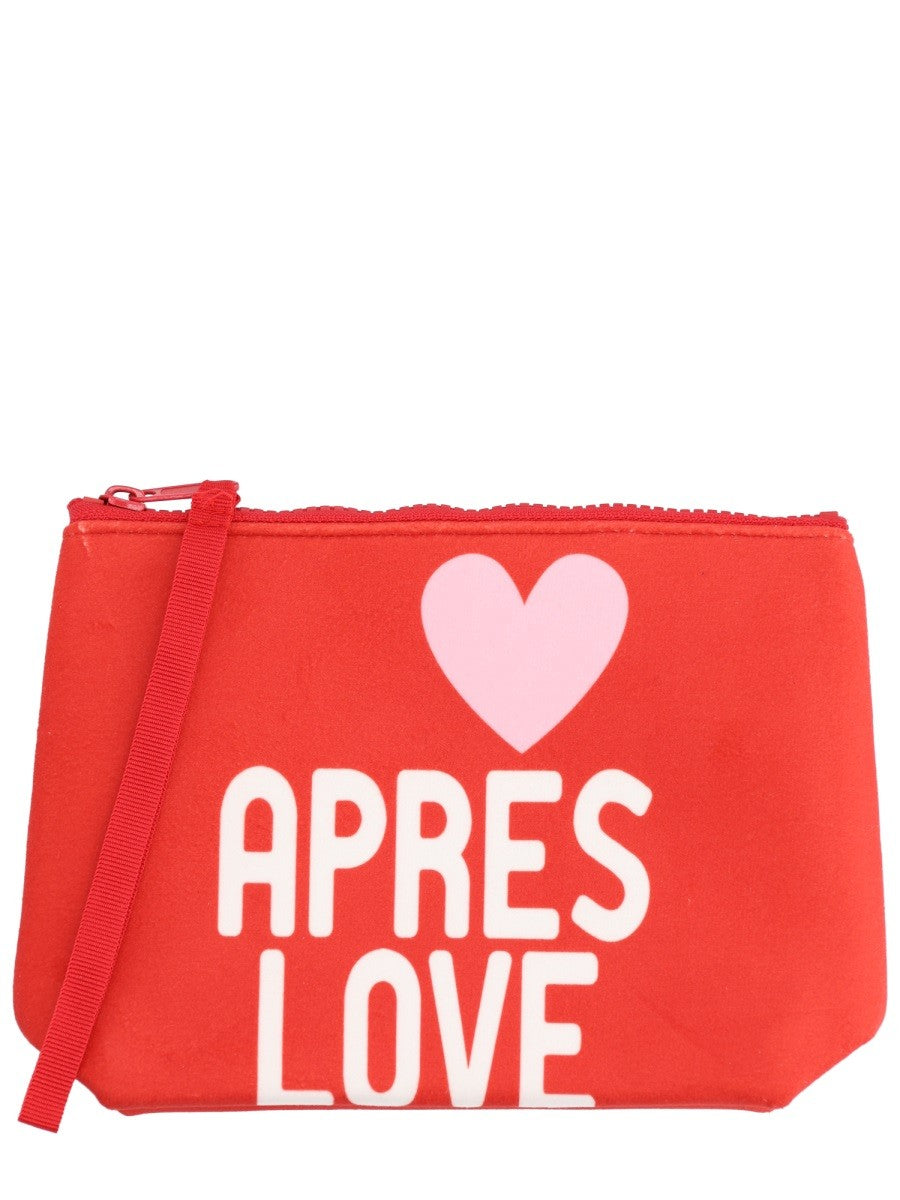 Mc2 Saint Barth Unisex Clutch Bag Aline Red Mc2 Saint Barth