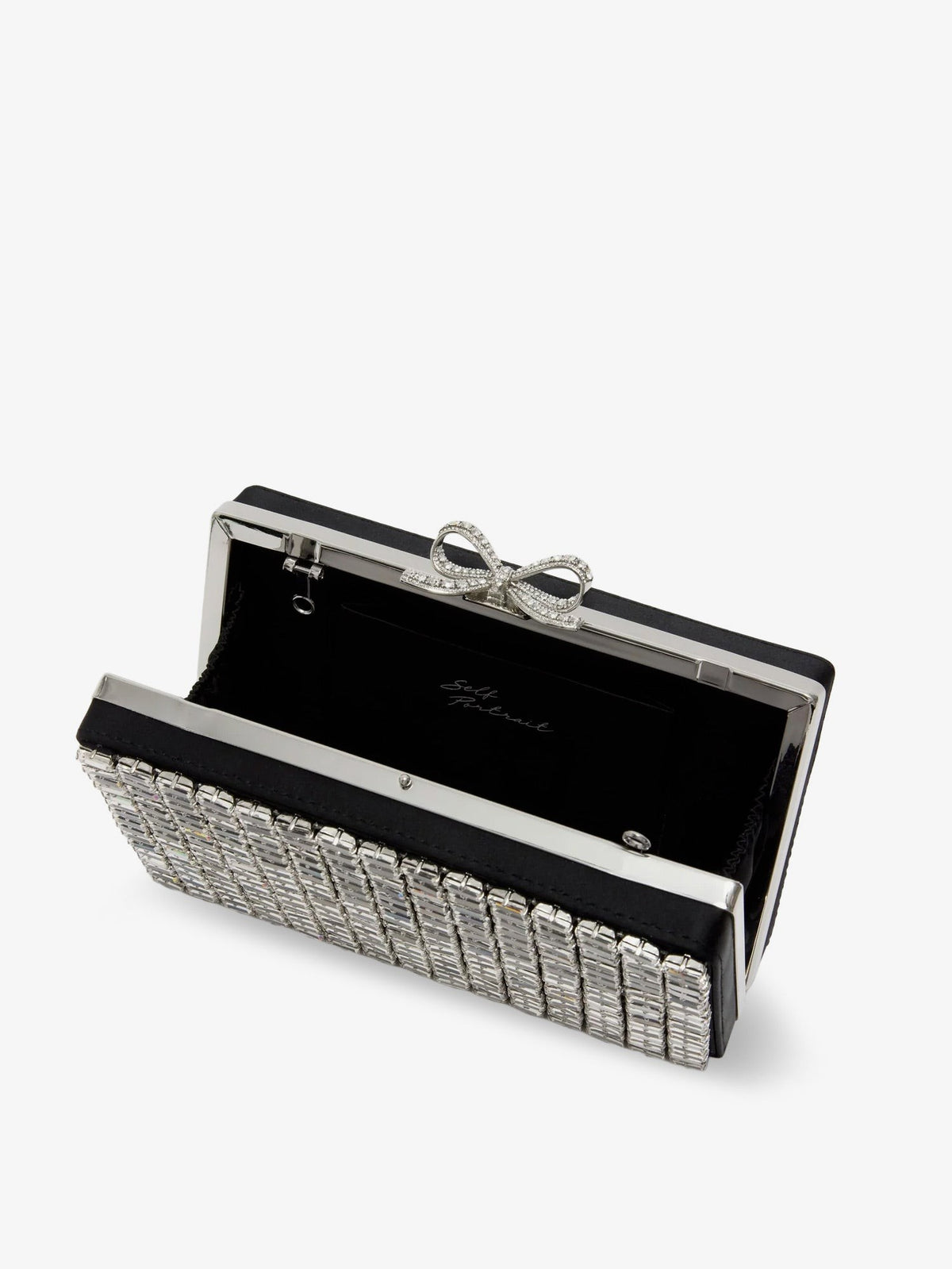 self-portrait Women's Clutch Bag Silver, view 4