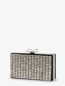 self-portrait Women's Clutch Bag Silver, view 3