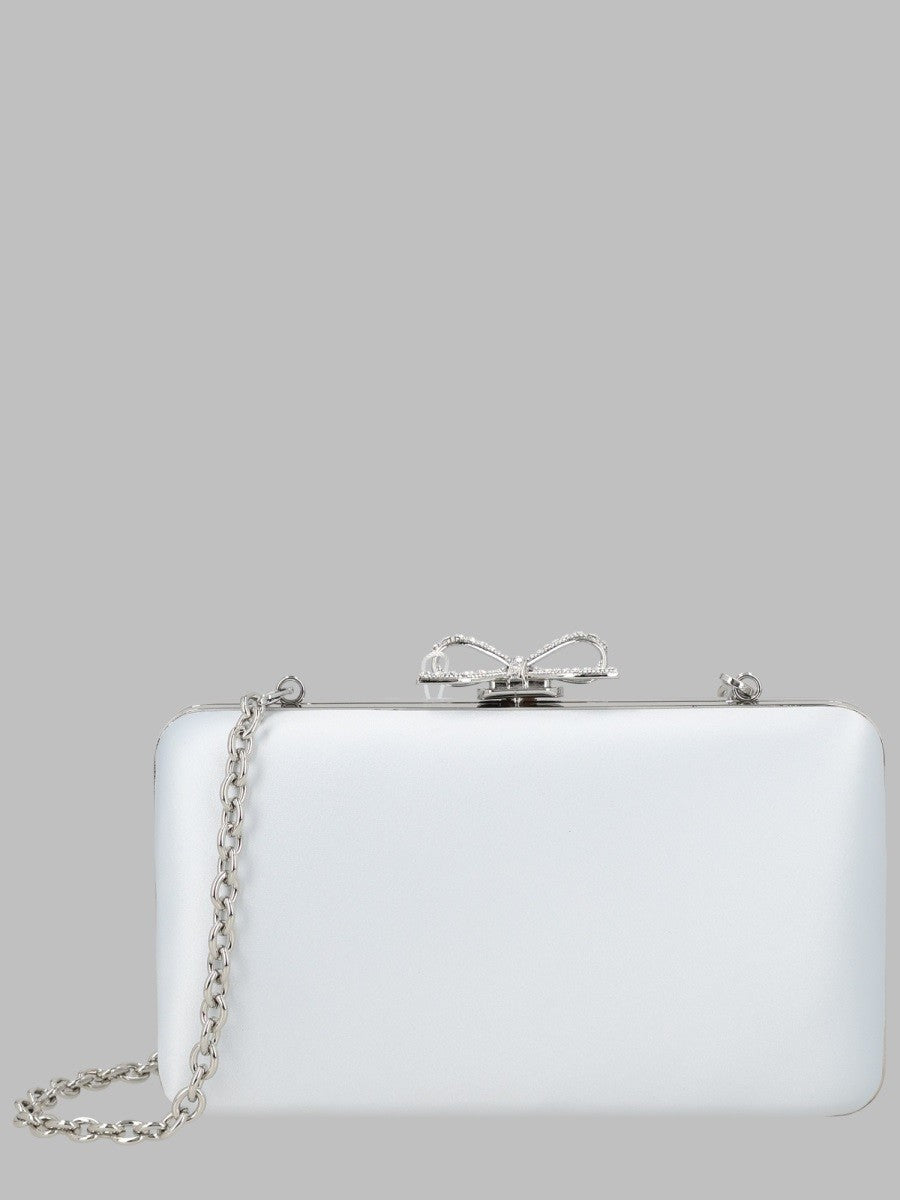 self-portrait Women's Clutch Blu in Raso Blue
