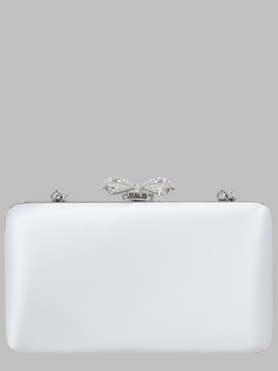 self-portrait Women's Clutch Blu in Raso Blue